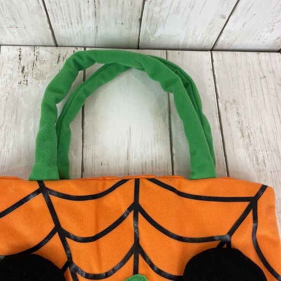 Disney Word / Land Mickey Mouse Pumpkin Trick Or Treat Halloween Bag Tote - Picture 3 of 9